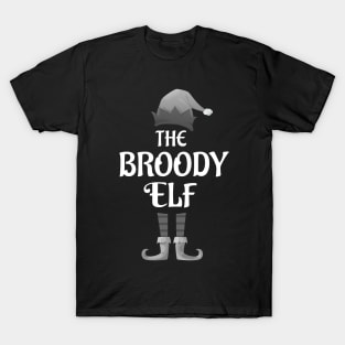 The Broody Christmas Elf Matching Pajama PJ Family Party Gift T-Shirt